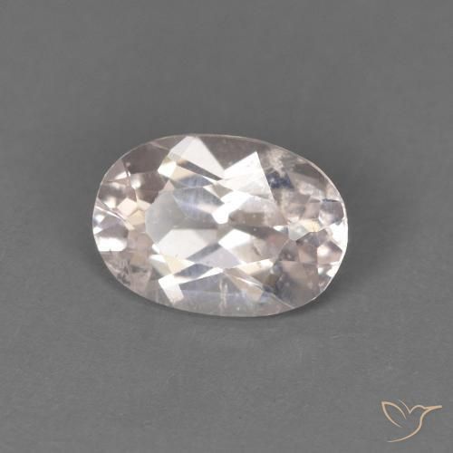 Morganita Rosado muy claro natural de 0.53 ct, Ovalada, VS