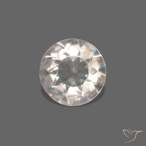 Morganita Medium Light-Pink natural de 0.23 ct, Redondo, VVS-VS