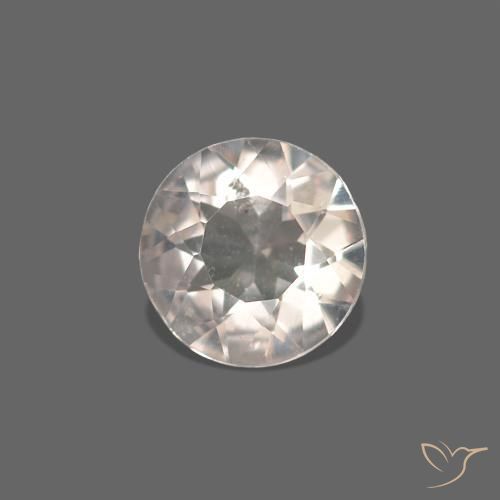 Morganita Medium Light-Pink natural de 0.23 ct, Redondo, VVS-VS
