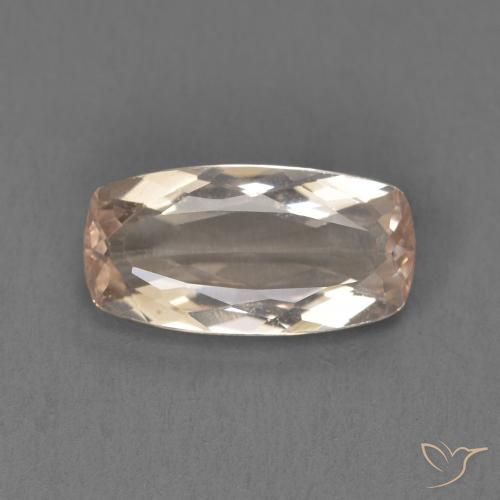 1.38ct Natural Rosado medio Morganita, Forma Cojín, VVS-VS