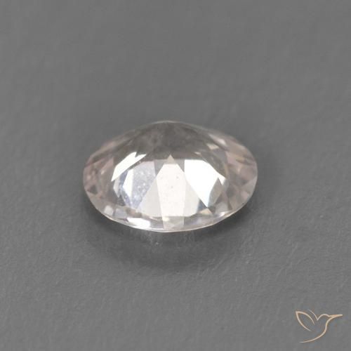 Morganita Rosado salmón natural de 0.26 ct, Redondo, VVS-VS