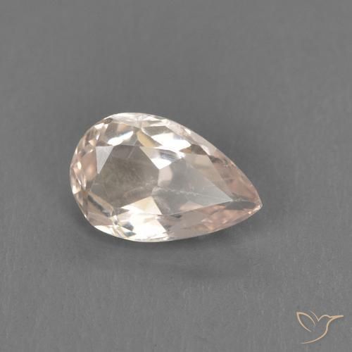 0.39ct Natural Rosado medio Morganita, En forma de pera, VVS-VS