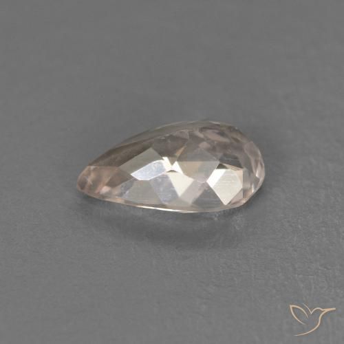 Morganita Rosado medio natural de 0.39 ct, En forma de pera, VVS-VS