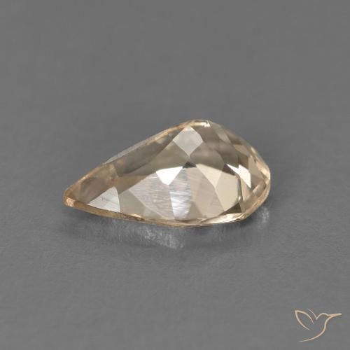 Morganita Oro natural de 0.80 ct, En forma de pera, VS