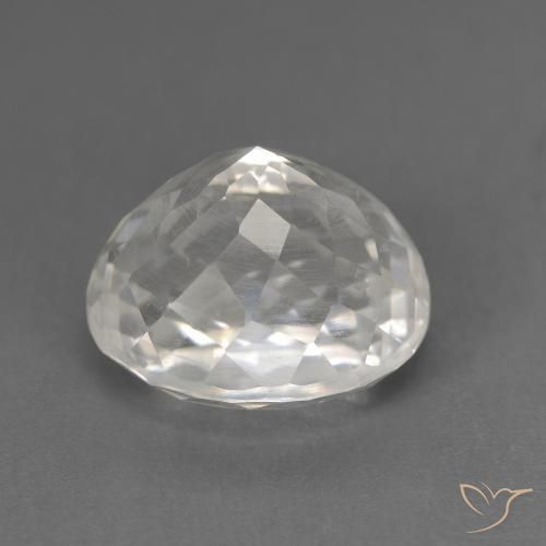 Morganita Blanco perlado natural de 5.60 ct, Ovalada, VS