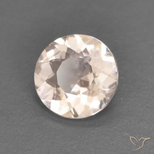 Morganita Rosado muy claro natural de 0.34 ct, Redondo, VS