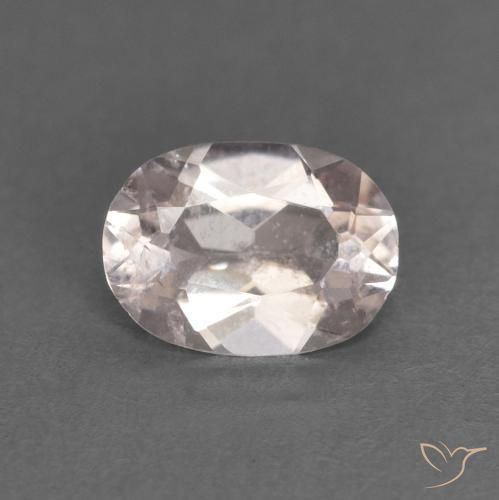 0.48ct Natural Rosado muy claro morganita, Ovalada, VS