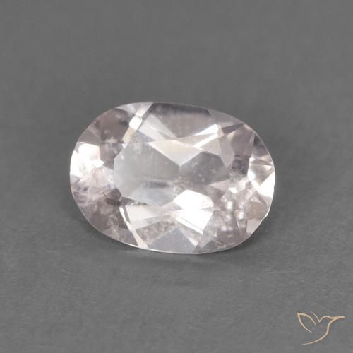 Morganita Rosado muy claro natural de 0.48 ct, Ovalada, VS