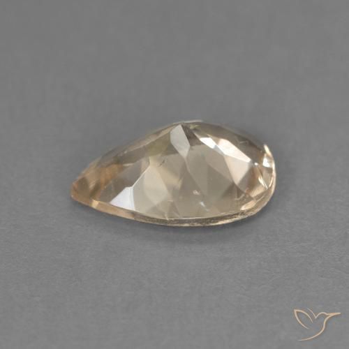 Morganita Light Neutral Orange natural de 0.82 ct, En forma de pera, VS