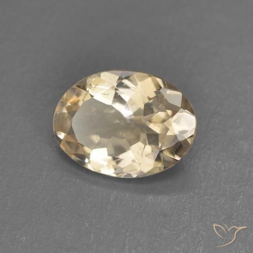 Morganita Naranja claro natural de 0.83 ct, Ovalada, VS