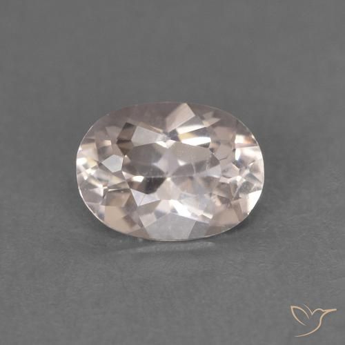 0.44ct Natural Rosado muy claro morganita, Ovalada, VS