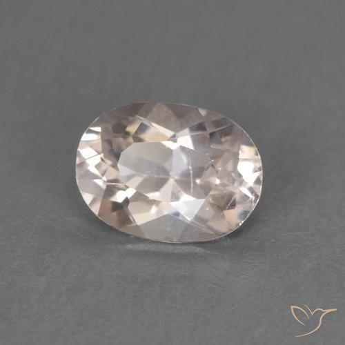 Morganita Rosado muy claro natural de 0.44 ct, Ovalada, VS