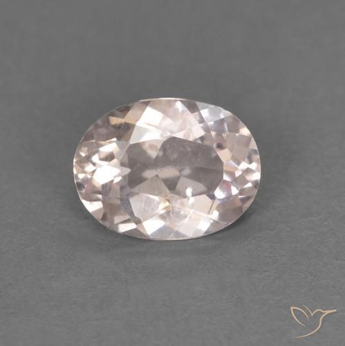 0.43ct Natural Rosado flamingo morganita, Ovalada, VS