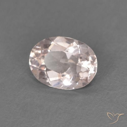 Morganita Rosado flamingo natural de 0.43 ct, Ovalada, VS