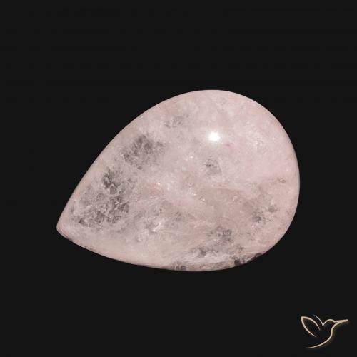 6.10ct Natural Rosado claro Morganita, En forma de pera, Translúcido