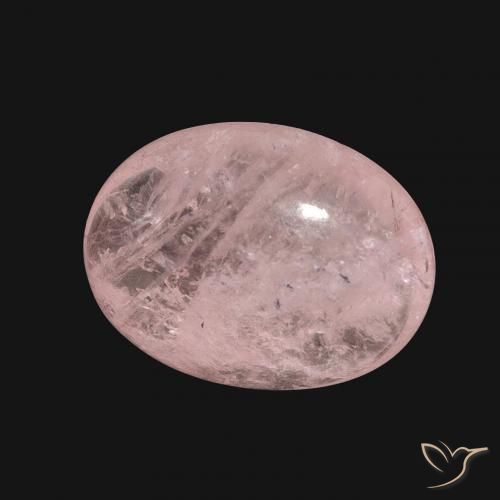 Morganita Rosado claro natural de 8.31 ct, Ovalada, Translúcido