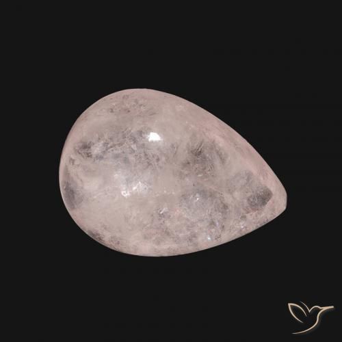 Morganita Rosado flamingo natural de 8.00 ct, En forma de pera, Translúcido