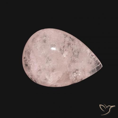 Morganita Rosado medio natural de 6.16 ct, En forma de pera, Translúcido
