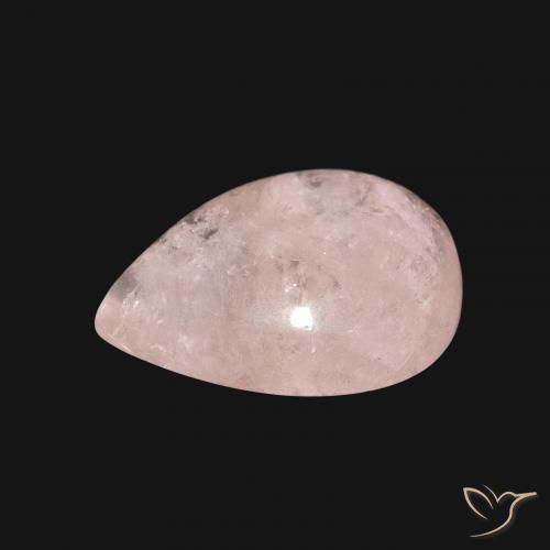 Morganita Rosado medio natural de 6.16 ct, En forma de pera, Translúcido