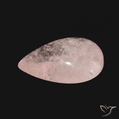 Morganita Rosado flamingo natural de 5.28 ct, En forma de pera, Translúcido