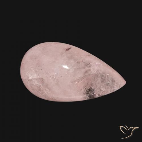 Morganita Rosado medio natural de 8.18 ct, En forma de pera, Translúcido