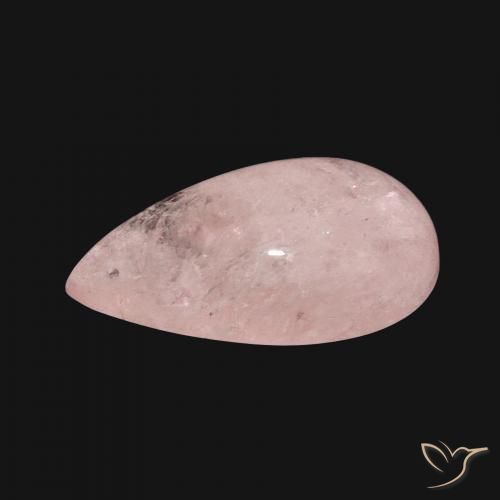 Morganita Rosado medio natural de 8.18 ct, En forma de pera, Translúcido