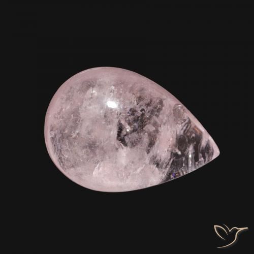 Morganita Rosado medio natural de 5.10 ct, En forma de pera, Transparente