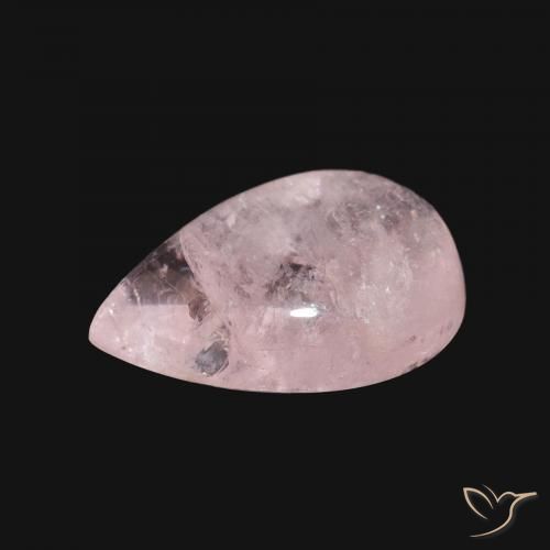 Morganita Rosado medio natural de 5.10 ct, En forma de pera, Transparente