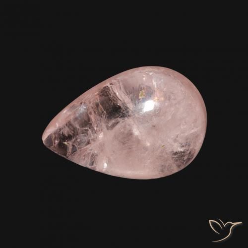 3.63ct Natural Rosado medio Morganita, En forma de pera, Transparente