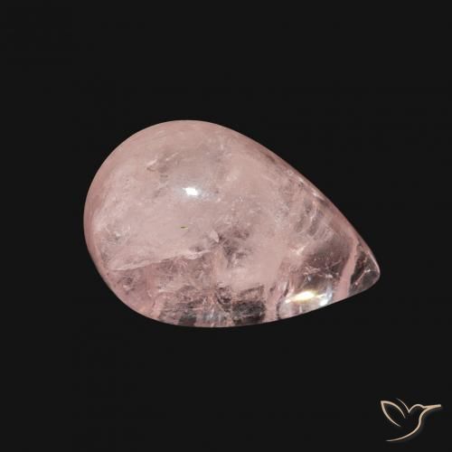 Morganita Rosado medio natural de 3.63 ct, En forma de pera, Transparente