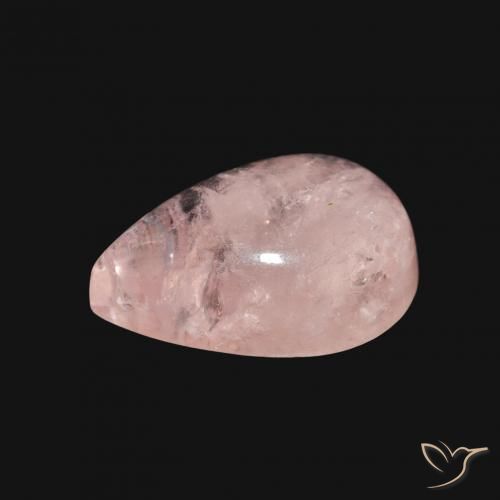 Morganita Rosado medio natural de 3.63 ct, En forma de pera, Transparente