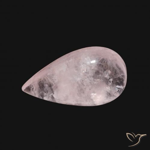 Morganita Rosado claro natural de 3.35 ct, En forma de pera, Transparente