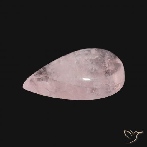 Morganita Rosado claro natural de 3.35 ct, En forma de pera, Transparente