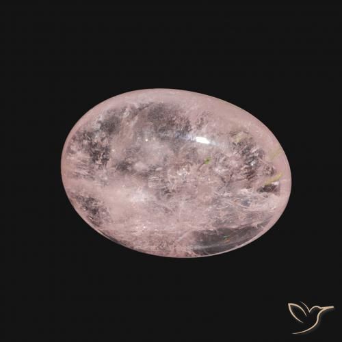 Morganita Rosado flamingo natural de 5.58 ct, Ovalada, Transparente