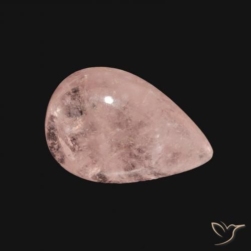Morganita Rosado claro natural de 3.29 ct, En forma de pera, Transparente