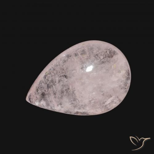 Morganita Rosado claro natural de 3.08 ct, En forma de pera, Transparente