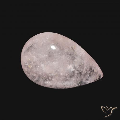 Morganita Rosado claro natural de 3.08 ct, En forma de pera, Transparente
