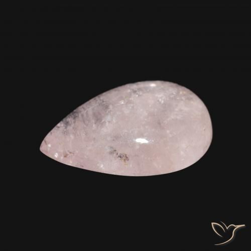 Morganita Rosado claro natural de 3.08 ct, En forma de pera, Transparente