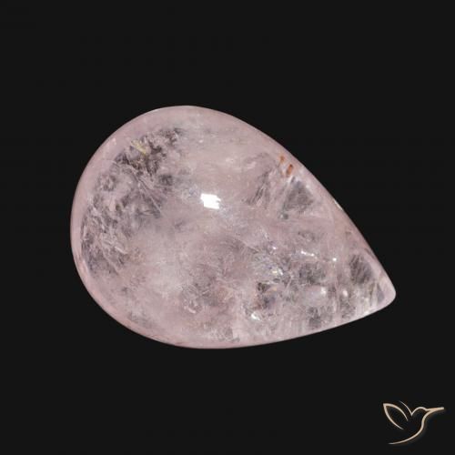 Morganita Rosado claro natural de 4.86 ct, En forma de pera, Transparente
