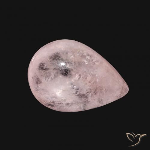Morganita Rosado flamingo natural de 4.02 ct, En forma de pera, Transparente