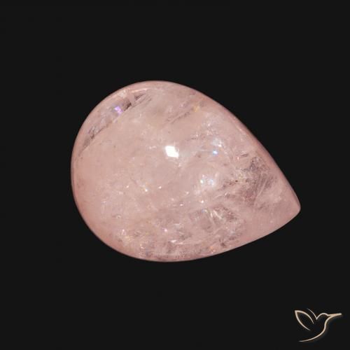 Morganita Rosado claro natural de 4.62 ct, En forma de pera, Transparente