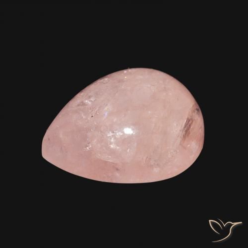 Morganita Rosado claro natural de 4.62 ct, En forma de pera, Transparente