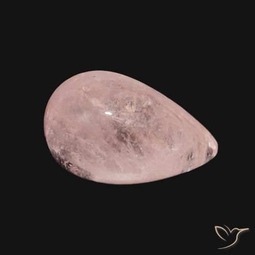 Morganita Rosado claro natural de 3.96 ct, En forma de pera, Transparente
