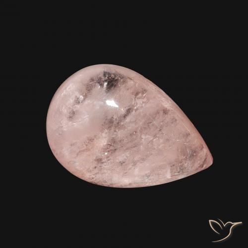 Morganita Rosado claro natural de 4.05 ct, En forma de pera, Transparente