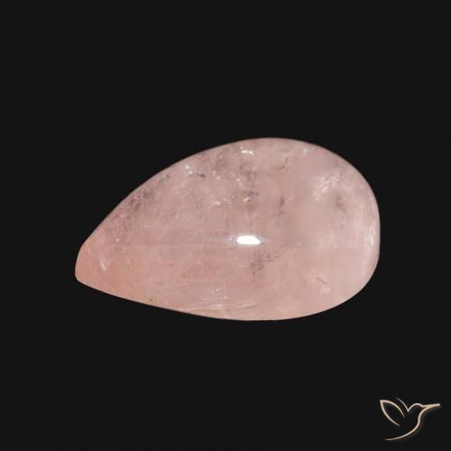 Morganita Rosado claro natural de 4.05 ct, En forma de pera, Transparente