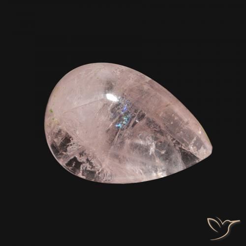 Morganita Rosado medio natural de 5.89 ct, En forma de pera, Transparente