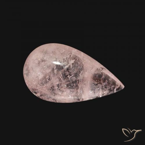 Morganita Rosado medio natural de 3.59 ct, En forma de pera, Transparente