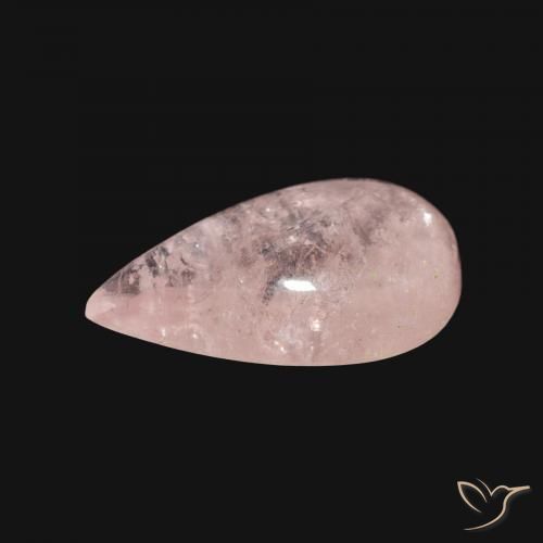 Morganita Rosado medio natural de 3.59 ct, En forma de pera, Transparente