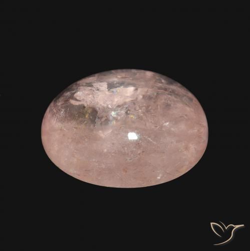 Morganita Rosado flamingo natural de 5.93 ct, Ovalada, Opaco
