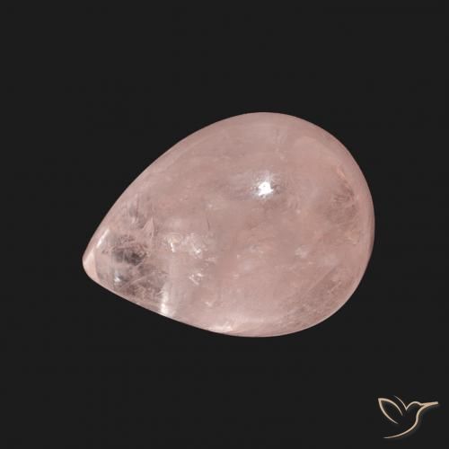 4.15ct Rosado terroso Morganita, En forma de pera, Transparente